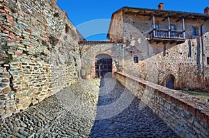 Ancient castle. Serralunga D'Alba, Italy. photo