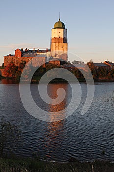 Ancient castle in Vyborg photo