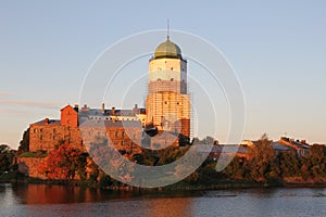 Ancient castle in Vyborg photo