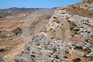 Ancient cave city Uplistsikhe panorama photo, Georgia