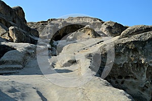 Ancient cave city Uplistsikhe on a summer day, Georgia