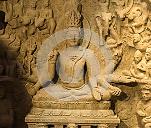 Ancient Cave Sculpture India
