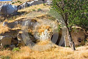 Ancient cave-town, Cappadocia, Turkey