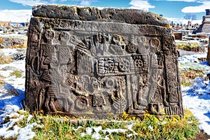 Ancient cemetery of Noratus, Armenia.