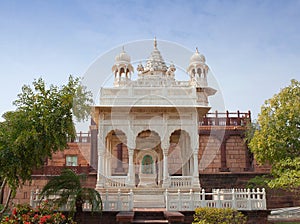 Ancient cenotaph at the Jaswant Thada palace in Jodhpur, Rajasthan state, India