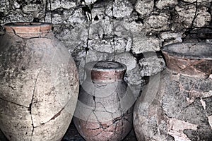 Ancient ceramic pitchers