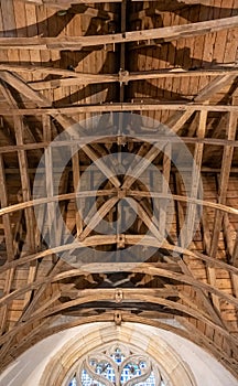 ancient chapel wooden ceiling