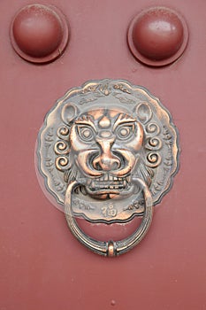Ancient Chinese architecture copper door knocker