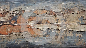 Ancient Chinese Art Inspired Oxidized Cracked Wooden Planks