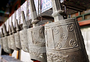 Ancient Chinese bronze chime photo