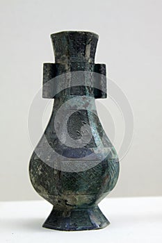 ancient Chinese bronze pot