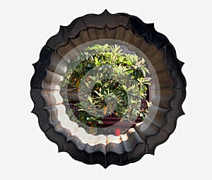 The ancient Chinese garden house