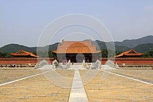 Ancient Chinese landscape architecture in the Eastern Tombs of the Qing Dynasty, China