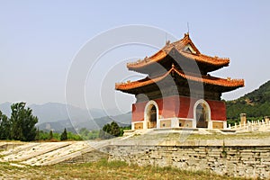 Ancient Chinese landscape architecture in the Eastern Tombs of the Qing Dynasty, China