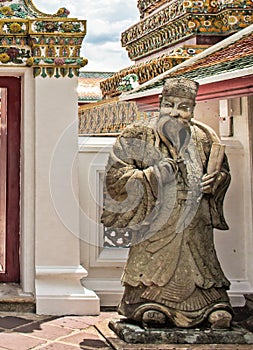 Ancient Chinese stone statuesat Wat Pho