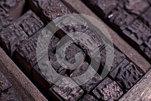 Ancient Chinese typescript letters photo