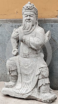Ancient Chinese warrior statue