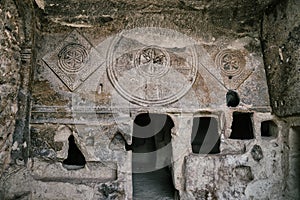 Ancient Christian church in the Goreme National Park, Cappadocia, Turkey.