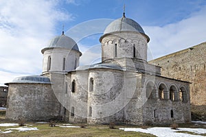 The ancient Church of the Assumption of the Blessed Virgin Mary. Ivangorod fortress