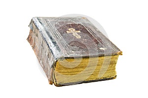 Ancient church book on a transparent background