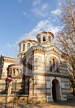 Ancient church building, church of Saint Pantelimon, Chisinau, Moldova