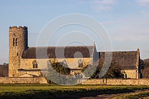 Ancient church building. St Marys Roughton, Saxon to medieval architecture