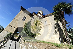 Ancient church in Carona, Switzerland