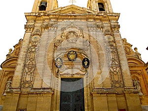 The ancient church in Citadel, Gozo island, Malta