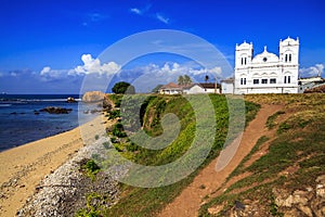 Ancient Church in Fort Gale at Sri Lanka