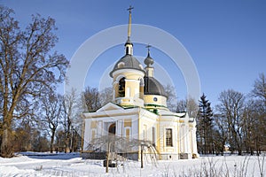 Ancient Church of the Life-Giving Trinity (1755). Gostilitsy. Leningrad region