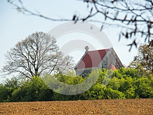 Ancient church lost in fields