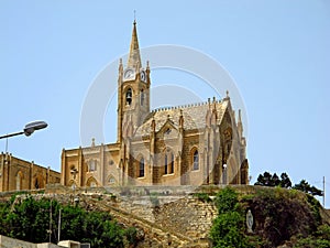 The ancient church in Mgarr, Gozo island, Malta
