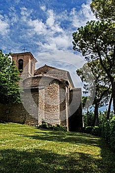 Ancient church in the nature