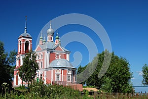 Ancient church in Pereslavl. A gold ring of Russia