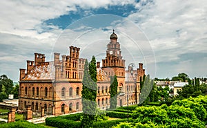 Ancient church and the residence of Metropolitan Bukovina in the city of Chernivtsi, Ukraine