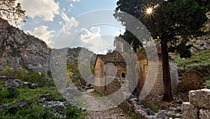 Ancient church ruin in Montenegro