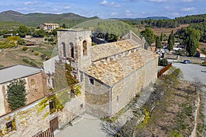 Ancient Church of Sant Sadurni in Callus Bages province of Barcelona, Spain