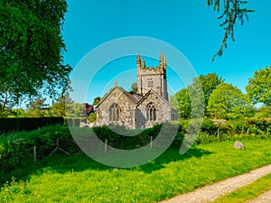 The ancient church of St Petrock in Lydford, Devon