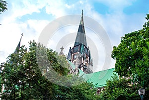 Ancient Church of Sts. Olha and Elizabeth in Lviv, Ukraine