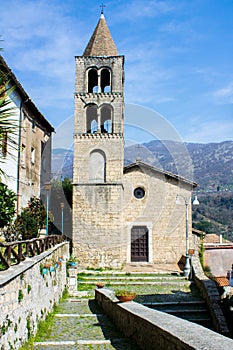 Ancient church in Subiaco, Italy