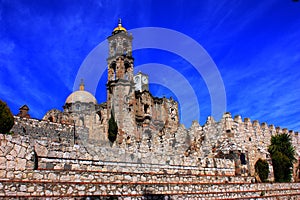 Ancient church of Totolac town in tlaxcala I