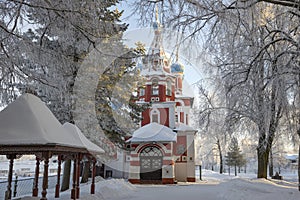 The ancient church of Tsarevich Demetrius on the Blood. Uglich, Yaroslavl region