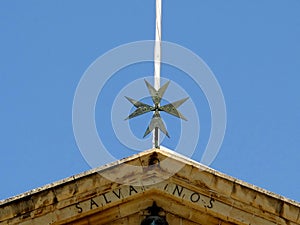 The ancient church in Valletta, Malta