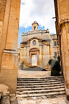 Ancient church in Valletta, Malta Island