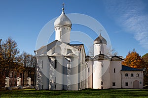 Ancient churches on Yaroslav\'s courtyard