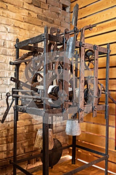 Ancient Circular Iron Mechanisms for the Movement of the Mechanical Clock of a Tower