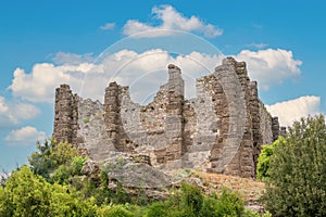 The Ancient City of Aspendos in Antalya Serik on a sunny day