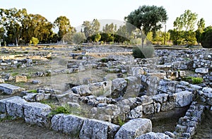 ancient city of Eretria Euboea Greece