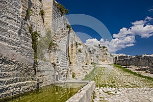 The ancient city of Gravina in Puglia, Italy