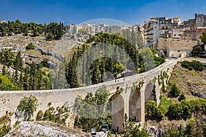 The ancient city of Gravina in Puglia, Italy